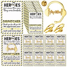 Kenning 50 Set Dispatcher Appreciation Gifts Cute Enamel Lapel Pin gold tone