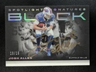 2021 Panini Black JOSH ALLEN 10/10 Bookend Gold Ink On Card Auto Silver #SS-JA
