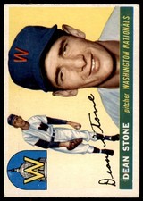 1955 Topps Dean Stone . Washington Senators #60