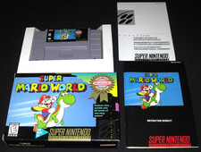 Super Mario World Super Nintendo SNES, 1991 Complete in Box CIB