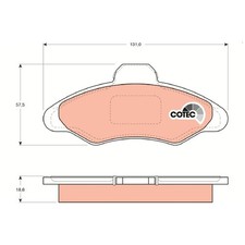 Satz Bremsbeläge Bremsklötze vorne für Ford Escort 5 AAL AFL ALL AVF | 184462