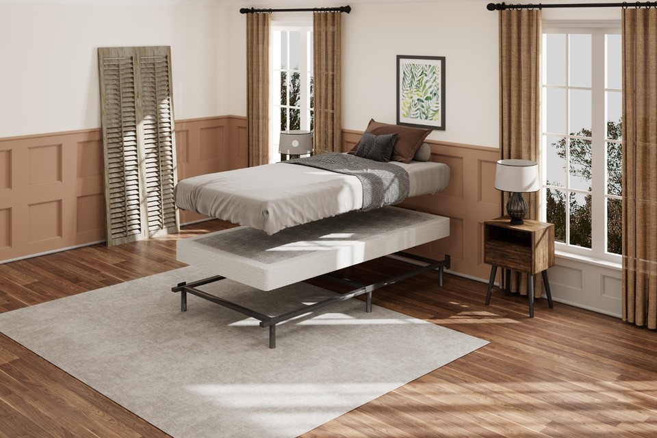 5 Inch Box Spring Bed Base，Foundation with Easy Clean Fabric Cover ...