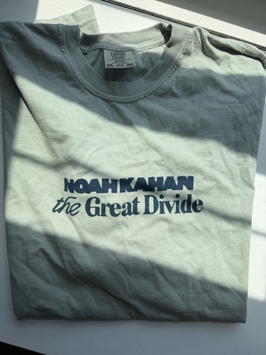 Noah Kahan 2026 Tour Merch T Shirt, The Great Divide, 2XL, Brand New