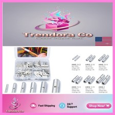 100 PCS Non-Insulated Crimp Wire Connectors - 24-8 AWG, Copper Quality