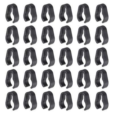 30Pcs 19mm Microphone Cable Clips Universal Microphone Stand Cable Clips