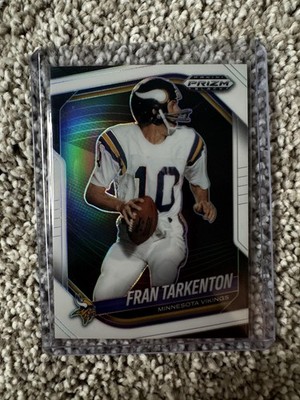 2025 Panini Prizm Black #87 Fran Tarkenton Prizms White #/175