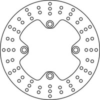Trw Bremsscheibe (FüR: Honda Cb 500 S Sport PC32 98-03 Hinten )