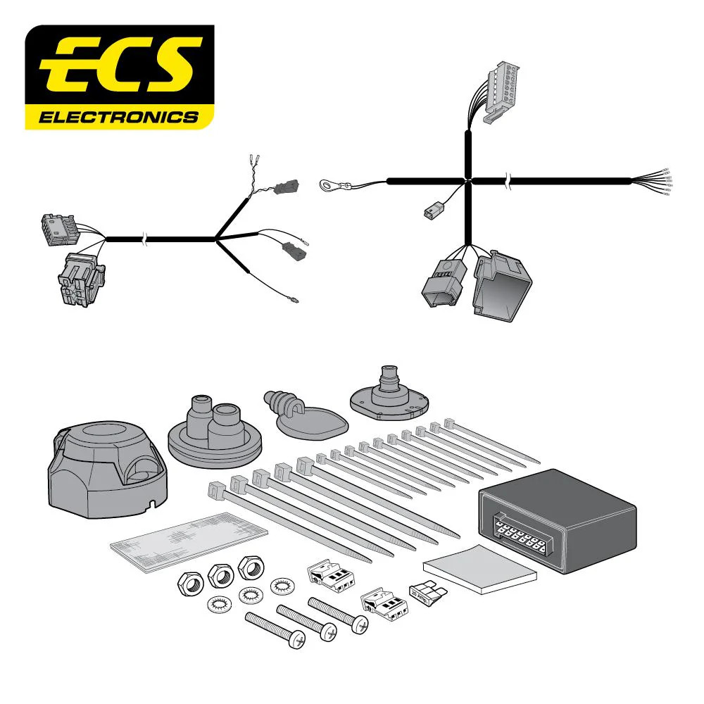 Towbar Wiring Kit 7 Pin AUDI A3 3 Door August 2012 - July 2023 VW19007MU