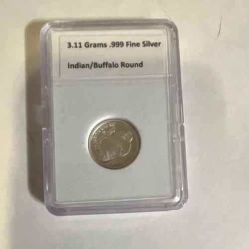 .999 Fine Silver 3.11g Indian Buffalo Round