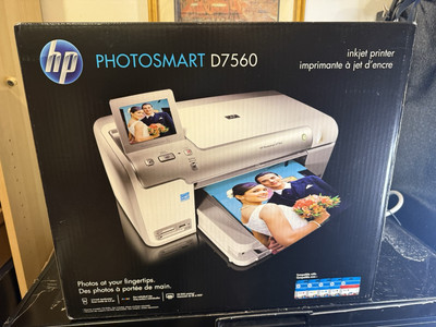 HP Photosmart D7560 Digital Photo Inkjet Printer New ,Factory Sealed