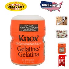 GMO-Free Unflavored Gelatin - 16 Ounce Natural Thickening Agent for Desserts