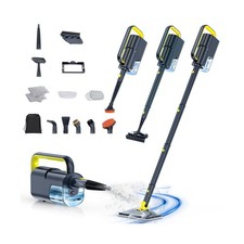 Steam Mop with Detachable Handheld Steam Cleaner, 10-in-1 Multi Accessories, ...