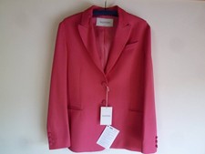 Used Valentino Women's Outerwear Jacket Blouson Blazer Size 40 Pink