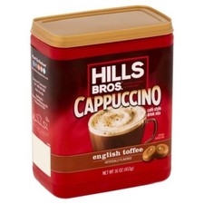 Hills Bros. Cappuccino English Toffee Medium Roast Instant Coffee
