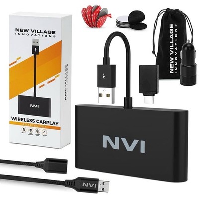 2024 Upgraded Wireless Carplay Adapter Set USB Charger Extender Cord Faste