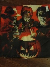 Freddy Jason Michael Myers Halloween Pumpkin Pillow Case New Zippers
