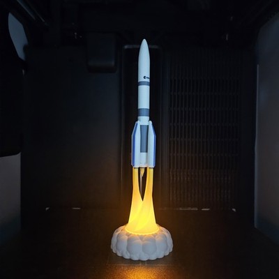 1/360 ESA Ariane 6 launcher  LED Candle Light 3D Model  Finished Painted