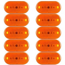 10 x 4 Inch Trailer RV Marker LED Light 6 LED Rectangle Side Marker Clearence