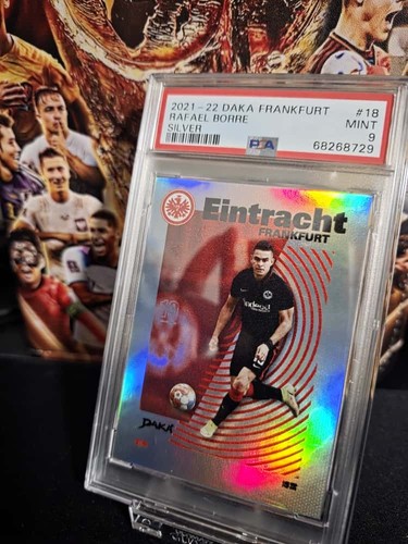 RAFAEL BORRE Silver 61/75 DAKA 2021-22 Eintracht Frankfurt #18 PSA 9