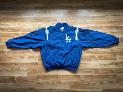 2XL XXL Majestic Los Angeles Dodgers Jacket Half Zip Custom “WHITE