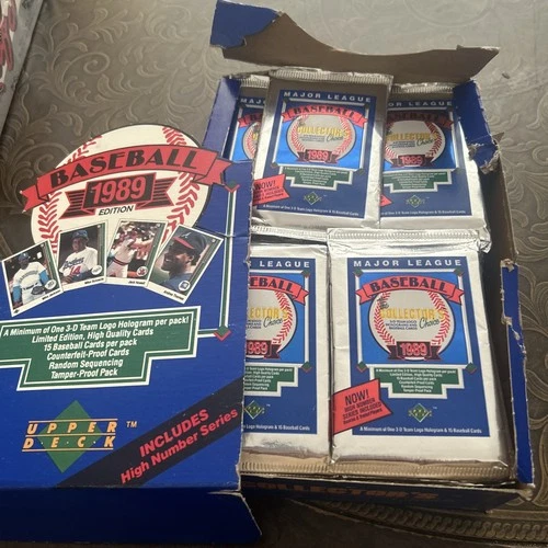 One 1989 Upper Deck High Series Sealed Pack From Box Possible Ken Griffey Jr RC