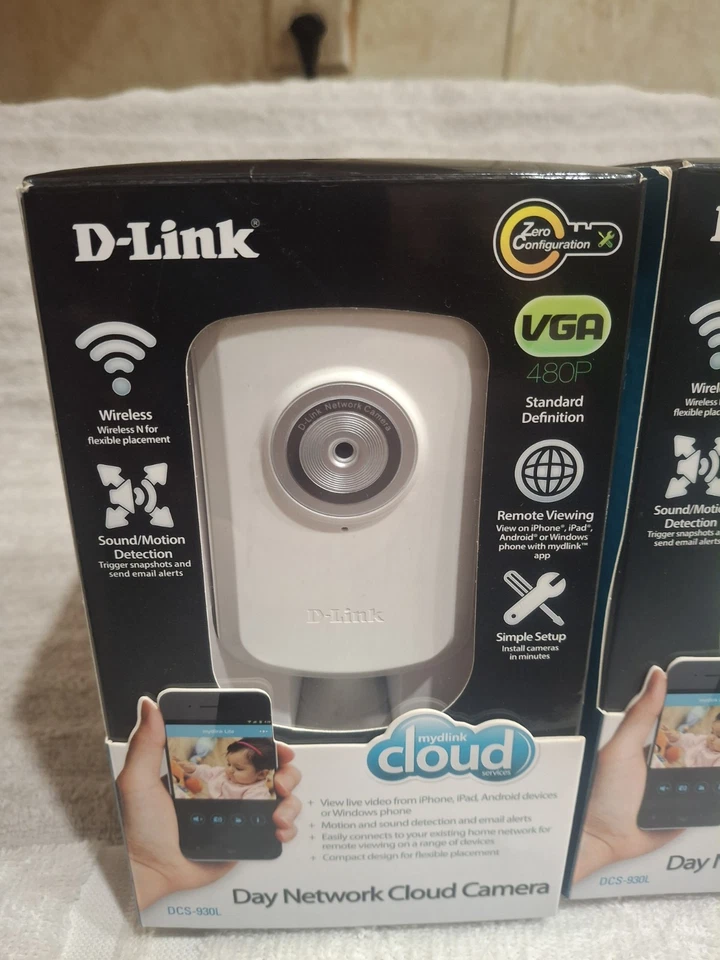 TWO D-Link Day Network Cloud Camera, Open Box Pre Owned All Contents Present - Image 2 of 4