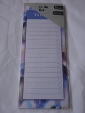 Watercolour To Do List Note Book Organiser Magnetic Fridge Magnet Tick Sheet