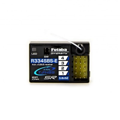 Futaba R334SBS-E T-FHSS SR S.Bus2 4-Channel 2.4GHz Receiver 01102152-1
