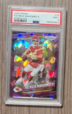 2025 Panini Prizm - Patrick Mahomes II #26 Purple Ice Prizm /225