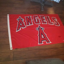 Los Angeles  Angels MLB Banner 36x55 Made Of Material Free Ship U.s.