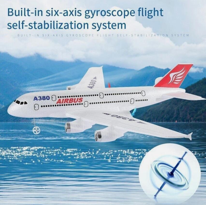 2.4G RC Plane Airbus A380 2CH 6-Axis Gyro 420MM Wing Remote Control Airliner