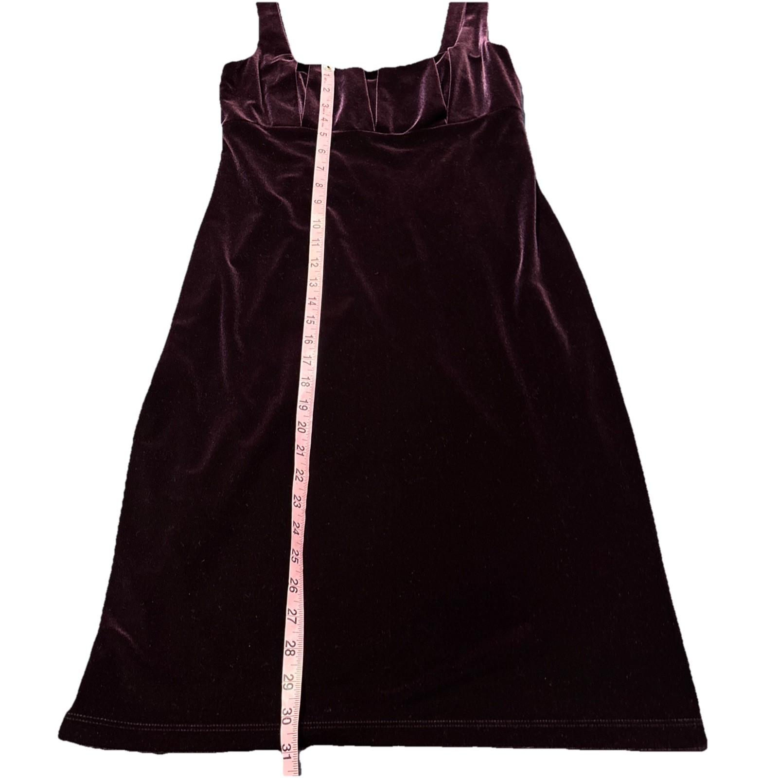 Vintage David Meister Wine Burgundy Velvet Dress Sz 8 USA Made Holiday Party