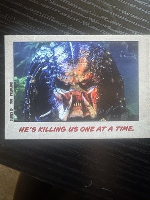 The Predator Movie Fright Rags Film Facts Trading Card