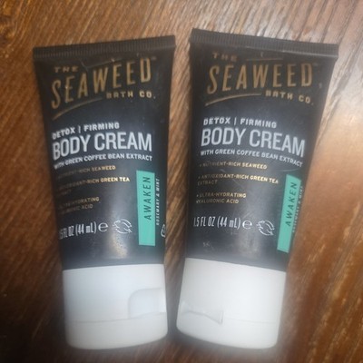 2 The Seaweed Bath Co Firming Detox Cream - Awaken Rosemary & Mint - 1.5 OZ