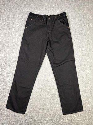 Baileys Wild Ass Jeans Mens 36x32 Black Carpenter Denim USA Workwear Logger