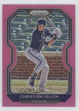 2021 Panini Prizm Tier III Pink Prizm Christian Yelich #242 6ks