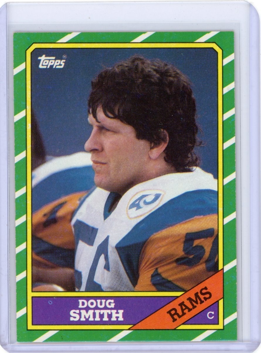 1986 TOPPS DOUG SMITH #83 NM NM-MT SET BREAK LOS ANGELES RAMS