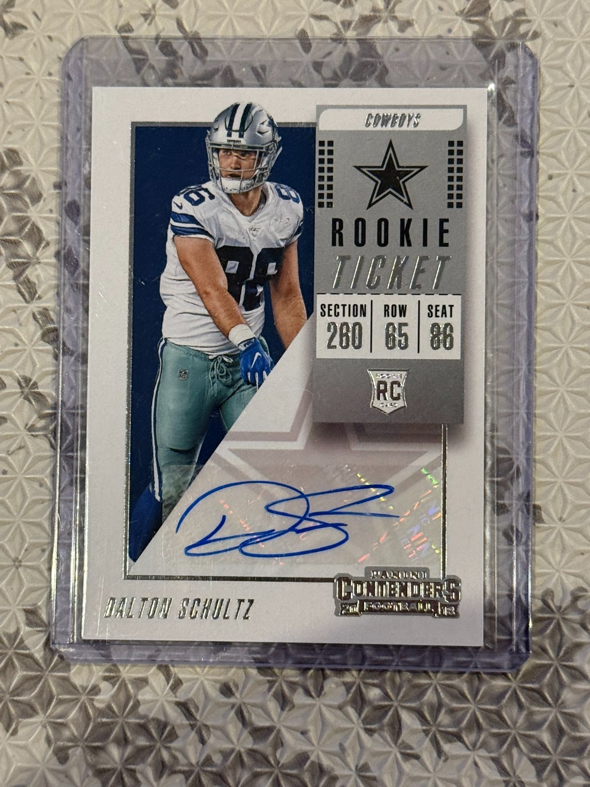 2018 Panini Contenders Dalton Schultz #181 ROOKIE TICKET AUTOGRAPH RC 