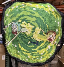 Rick and Morty Rounded Portal Blanket Throw 60 inches ROUND