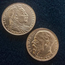 Fantasy-Exonumia-Coins/Token- Germany - 10/20 Mark 1913 , Lot Of 2.#594