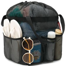 Fammart Mesh Shower Caddy Portable with Drawstring, Dorm Room Essentials for ...