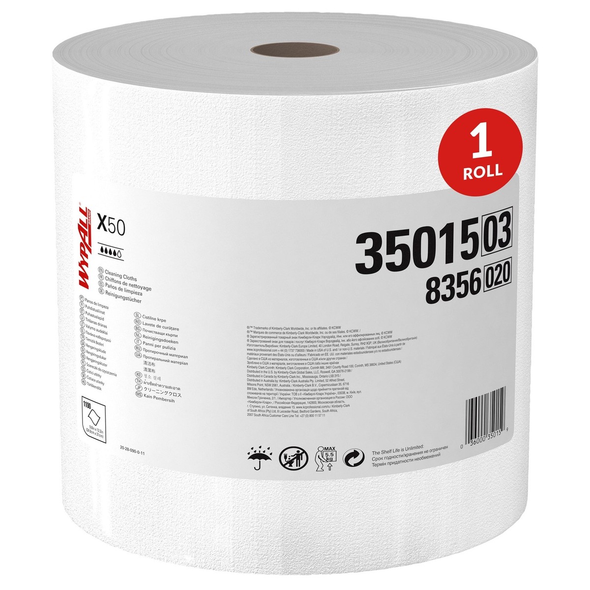GeneralClean X50 Cloths Cleaning Wipes 35015 Jumbo Strong Towels