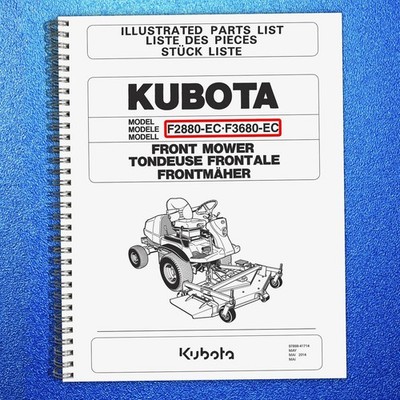 KUBOTA F2880-EC F3680-EC Illustrated Parts List Manual 2014 - LOOP BOUND