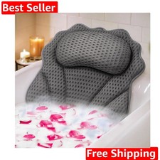Bath Pillow Ergonomic Luxury Bathtub Pillow with Head,Neck, Shoulder and Back...