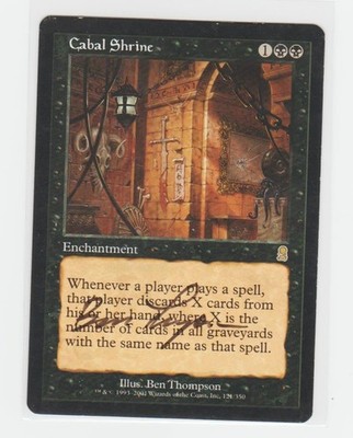 Magic the Gathering ~  Cabal Shrine ~ LP ~ Odyssey ~ Signed by Artist #2