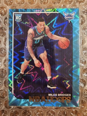 2018-19 Panini NBA Hoops Miles Bridges Teal Explosion #272 RC! Hornets Star!