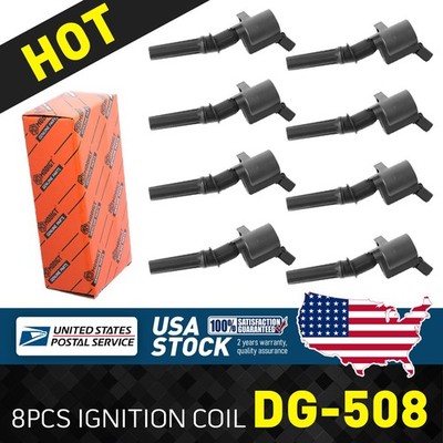 8Pcs Modigt New Ignition coils DG508 For Ford F-250 F-350 Super Duty 1999-2004