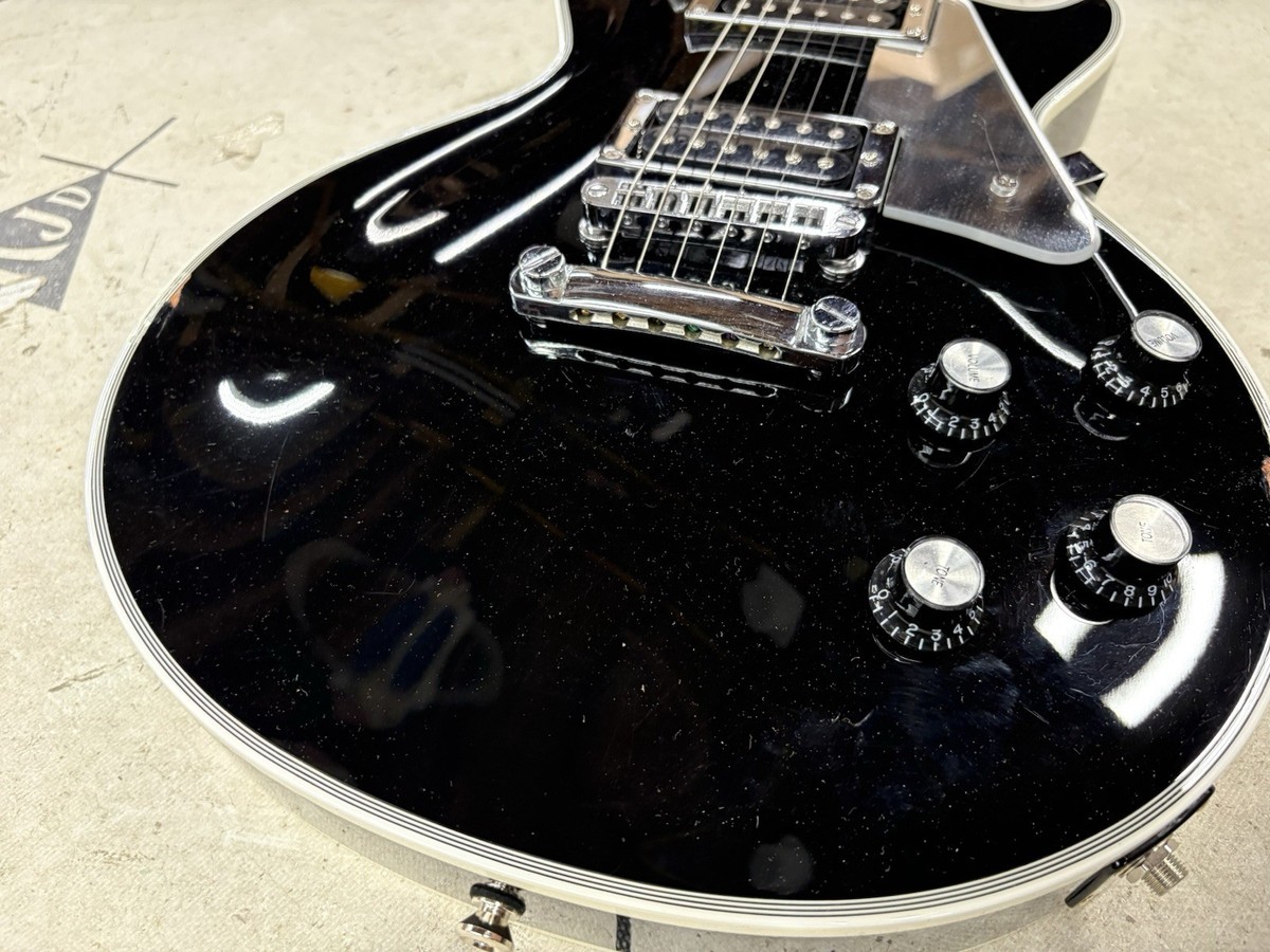 2000 Burny Japan RLC Paul Custom Black Electric Guitar John Sykes