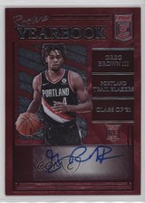 2021-22 Donruss Elite Rookie Yearbook Greg Brown III #RY-GBR Auto RC 0q0