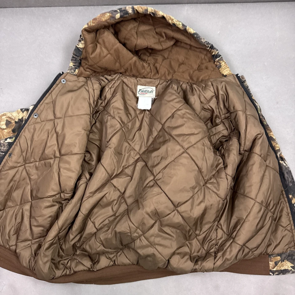 Chaqueta FieldStaff Mossy Oak Para Hombre Mediana Camuflada Caza Acolchada Forrada Abrigo Foto 3 de 4